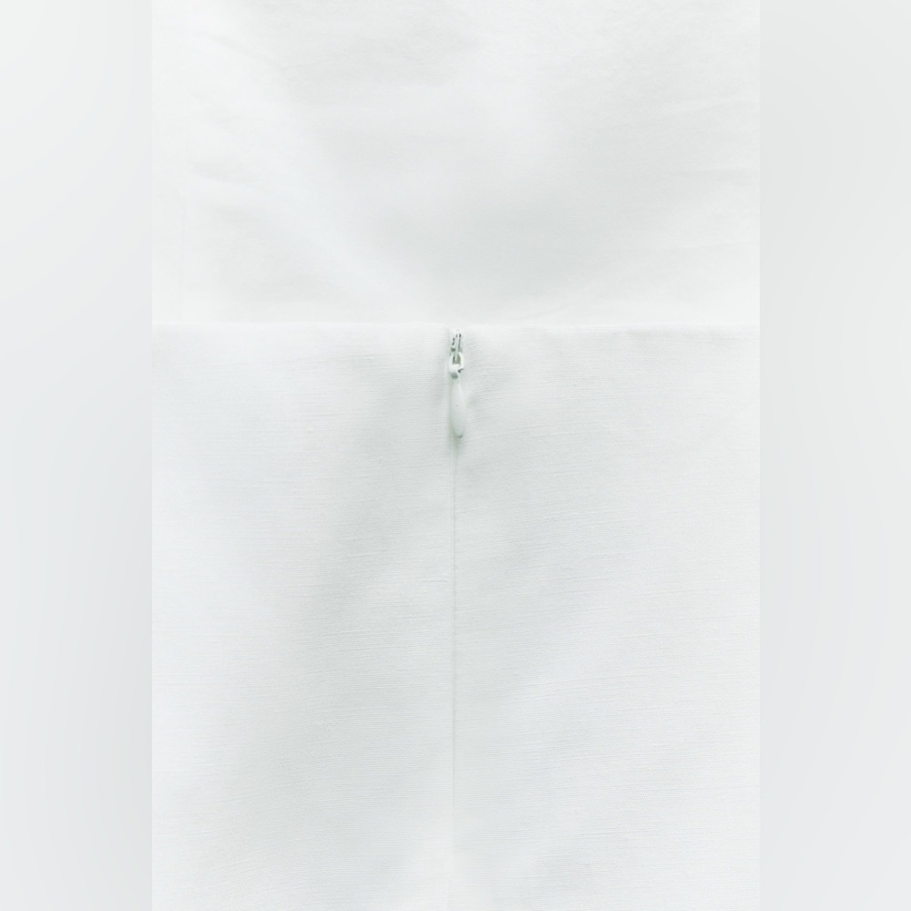 Zara White backless Mini Dress - Picture 8 of 13